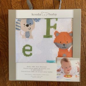 Koala Baby appliquéd knit gift blanket in box
